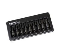 Us Pro Industrial 9Pc 3/8" Dr Impact Spline Bit Sockets Set 4 - 14mm 3932