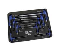 US PRO INDUSTRIAL 9pc Premium T-Handle Hex Allen Keys/Screwdriver Set H1.5 - H10 4558