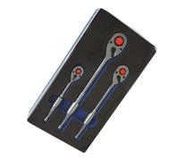 US PRO Industrial Ratchet Socket Wrench Set 90 Tooth 3-Piece Reversible 1/4''Dr 3/8''Dr 1/2''Dr, (4228)