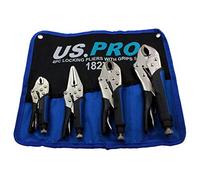 US Pro Locking Pliers 4pc Mole Grips Adjustable Wrench Vice Grips Pliers 1827