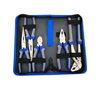 US PRO Tools 5pc Pliers Set In case combination long bent nose side cutters water pump 1821