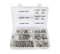 US PRO Resolut 91Pc Assorted Stainless Steel Hose Clamps 8 - 44mm 9199