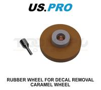 US PRO Rubber Decal Removal Wheel - Caramel Wheel 9298