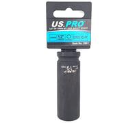 US PRO Single 19mm Deep Impact Socket 1/2in Drive