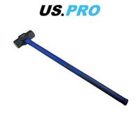 Us Pro Sledge Hammer 10Lb Tpr Handle Club Lump Rubber Grip Heavy Duty 1669