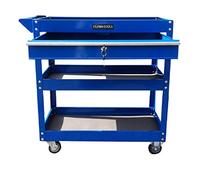 US PRO tool cart trolley workstation box cabinet blue with lockable ball bearing drawer
