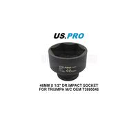 US PRO Tools 1/2" dr 46mm 6PT Hex Socket for Triumph M/C Swinging Arm OEM T3880046