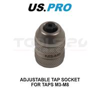 US PRO Tools 1/4" Dr Adjustable Tap Socket for Taps M3-M8 7225