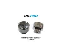 US PRO Tools 1" Dr 12pt 80mm Socket Truck, Trailer, Lorry Hub Nut etc 3524