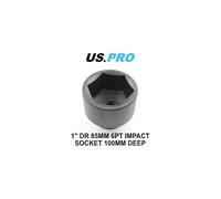 US PRO Tools 1" DR 85mm 6 Point Impact Socket 100MM Deep 3432