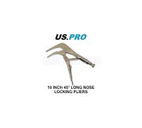 US PRO Tools 10 Inch 45° Long Nose Locking Pliers Mole Grips 5892