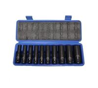 US PRO Tools 10PC 1/2" DR 12PT Deep Impact Metric Sockets 10-24mm 7540