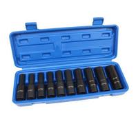 Us Pro Tools 10Pc 1/2" Dr Deep Impact E Star Torx Sockets E8 - E24 7524