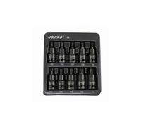 US PRO Tools 10PC 1/2" DR Torx Impact Star Bit Socket Set T20 - T70 3592