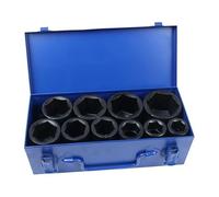 US PRO Tools 10pc 3/4" Dr 6pt Deep Impact Socket Set 22-50mm 7596