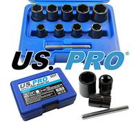 US PRO Tools 10PC 3/8'' DR Impact Twist Socket Set - Rounded Nuts Bolts & Studs Removal 3317
