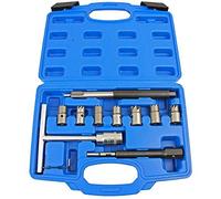 US PRO Tools 10pc Diesel Injector Seat Cutter Tool Cleaner Set Universal Re-Face Score Kit 5598