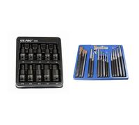US PRO Tools 10pc Impact Hex Bit Socket Set 1/2''