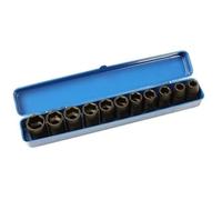 US PRO Tools 11PC 1/2" DR 6 Point Shallow Impact Metric Socket Set 10-21mm 3926