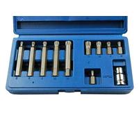 US PRO Tools 11PC 1/2" DR Short & Long Spline Bit Set M5, M6, M8, M10, M12 2098