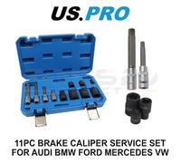US PRO Tools 11pc Brake Caliper Service Set for Audi BMW Ford Mercedes VW 6236