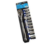 US PRO Tools 12pc 1/2'' DR Metric Socket Wrench Set 10-21mm 3865