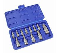 Us Pro Tools 12Pc 5 Sided Tamper Torx Plus Bit Socket Set T8 - T60 2264
