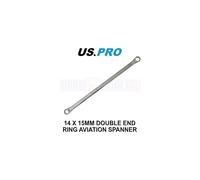 US PRO Tools 14 X 15mm 369mm Double End Ring Aviation Spanner 3642