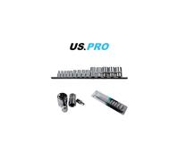 US PRO Tools 14pc 1/4" 3/8'' 1/2'' Dr E-Torx Socket Set On Rail 3390