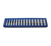 Us Pro Tools 15Pc 1/2'' Dr 12 Point Deep Sockets In Foam Tray 10 - 24mm 3427