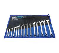 Us Pro Tools 15Pc Metric Combination Spanner Set 6 - 22mm 2243