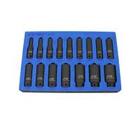 US PRO Tools 16PC 1/2" Deep Impact Sockets in EVA Foam 6PT 10-32mm 3836