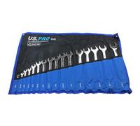 Us Pro Tools 16Pc Sae Combination Spanner Set 1/4" - 1 1/4" 2242