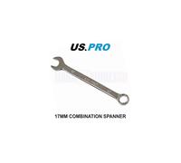 US PRO Tools 17mm Combination Spanner Polished Chrome Vanadium 3542