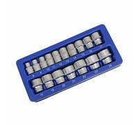Us Pro Tools 17Pc 3/8 Dr Shallow Sockets Satin Finish 8 - 24mm 3256