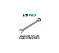 US PRO Tools 18mm Ratchet Spanner Wrench 72 Teeth Open & Ring End Wrench 3579