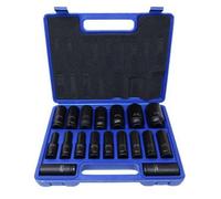 Us Pro Tools 18Pc 1/2" Dr 6Pt European Deep Impact Sockets 10 - 32mm 3923
