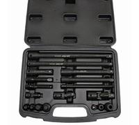 US PRO 18pc Sockets Impact Accessory Set 1/4 3/8 1/2 dr extension bars etc 3685