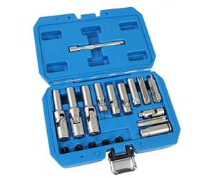 US PRO Tools 18pc Thin Wall PSG Glow Plug Removal Socket Set 5638