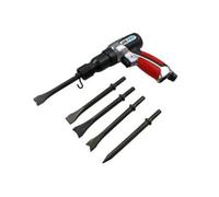 Us Pro Tools 190mm Air Hammer Chisel With Ergonomic Grip & 5 Chisels 8598