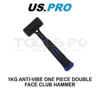 US PRO Tools 1kg Anti-Vibe One Piece Double Face Club Hammer 4625