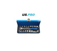 US PRO Tools 20 Piece 3/8 DR Drain Sump Plug Key Set, Keys Oil Din 3298