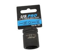 US PRO Tools 22mm Impact Socket 1/2" Drive 6 Point Single Hex 3823