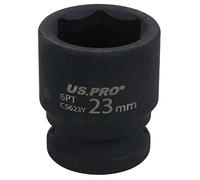 US PRO Tools 23mm Impact Socket 1/2" Drive 6 Point Single Hex 3824