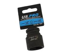 US PRO Tools 24mm Impact Socket 1/2" Drive 6 Point Single Hex 3825