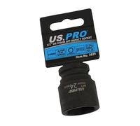 US PRO Tools 24mm Impact Socket 1/2" Drive 6 Point Single Hex 3825