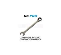 US PRO Tools 24mm Ratchet Spanner Wrench 72 Teeth Open & Ring End Wrench 3585