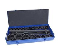 US PRO Tools 26pc Socket Set with Ratchet Set 3/4" & 1" Dr 21-65mm 3735