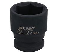 US PRO Tools 27mm Impact Socket 1/2" Drive 6 Point Single Hex 3827
