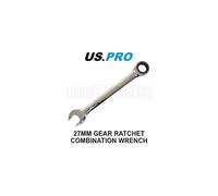 US PRO Tools 27mm Ratchet Spanner Wrench 72 Teeth Open & Ring End Wrench 3588